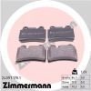 Комплект тормозных колодок, дисковый тормоз ZIMMERMANN 240971701