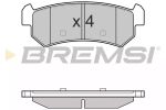 Комплект тормозных колодок, дисковый тормоз BREMSI BP3148