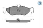 Комплект тормозных колодок, дисковый тормоз MEYLE 0252162117PD
