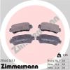 Комплект тормозных колодок, дисковый тормоз ZIMMERMANN 255401451