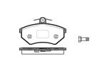 Комплект тормозных колодок, дисковый тормоз REMSA 013450