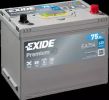 Стартерная аккумуляторная батарея EXIDE EA754