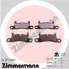 Комплект тормозных колодок, дисковый тормоз ZIMMERMANN 247219701
