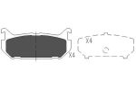 Комплект тормозных колодок, дисковый тормоз KAVO PARTS KBP4508