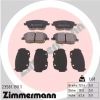 Комплект тормозных колодок, дисковый тормоз ZIMMERMANN 235811901