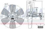 Вентилятор, охлаждение двигателя NISSENS 85679