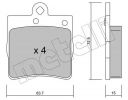 Комплект тормозных колодок, дисковый тормоз METELLI 2203430