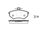 Комплект тормозных колодок, дисковый тормоз WOKING P034340