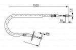 Трос тормозного привода стояночной тормозной системы BOSCH 1987477858