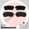 Комплект тормозных колодок, дисковый тормоз ZIMMERMANN 256771601