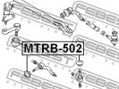 Ремкомплект, наконечник поперечной рулевой тяги FEBEST MTRB502