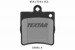 Комплект тормозных колодок, дисковый тормоз TEXTAR 2191901
