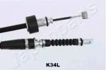 Трос тормозного привода стояночной тормозной системы JAPANPARTS BCK34L