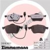 Комплект тормозных колодок, дисковый тормоз ZIMMERMANN 230189001