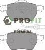 Комплект тормозных колодок, дисковый тормоз PROFIT 50051717