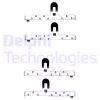 Комплектующие, колодки дискового тормоза DELPHI LX0071